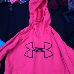 Pink under armor sweatshirt